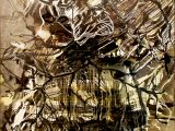 ‘ Οld Marx Liquid Line Portrait’, λάδι σε καμβά, 100 x 100 cm