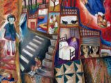 Bίκυ Βλαχογιάννη,Vicky Vlachogianni / 'Upside Down' / λάδι σε καμβά, oil on canvas / 60 x 60